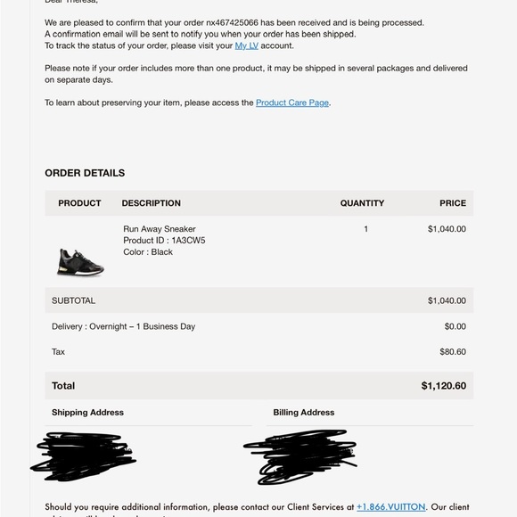 Brand new never worn Louis Vuitton shoes size 8.5 women’s with digital receipt - Picture 6 of 7